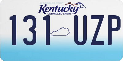 KY license plate 131UZP