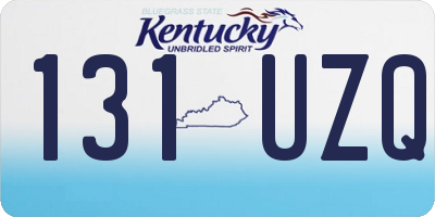 KY license plate 131UZQ