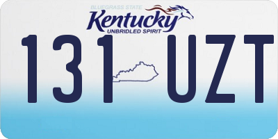 KY license plate 131UZT