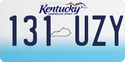 KY license plate 131UZY