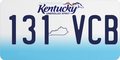 KY license plate 131VCB