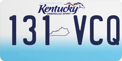 KY license plate 131VCQ