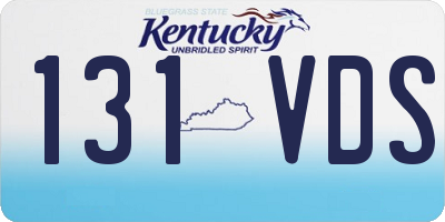 KY license plate 131VDS