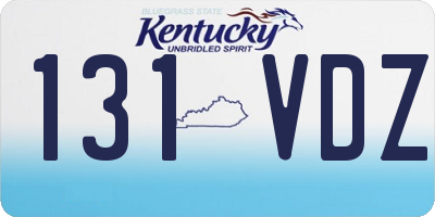 KY license plate 131VDZ