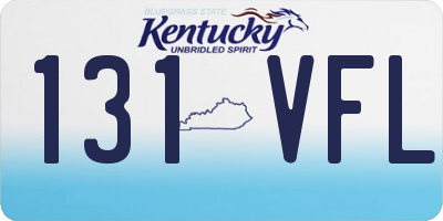 KY license plate 131VFL