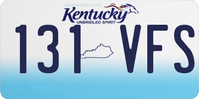 KY license plate 131VFS