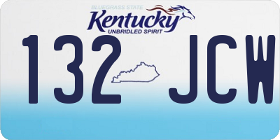 KY license plate 132JCW