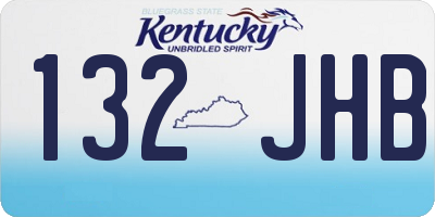KY license plate 132JHB