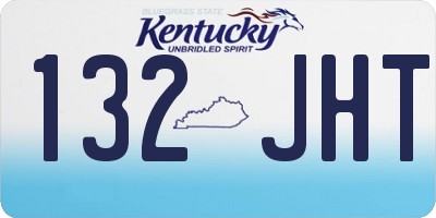 KY license plate 132JHT