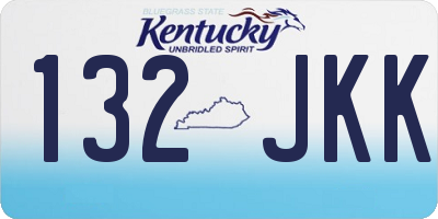 KY license plate 132JKK