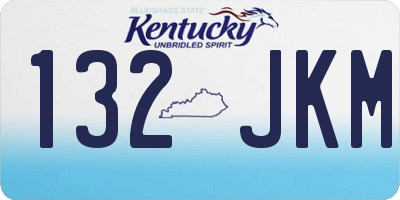 KY license plate 132JKM