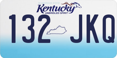 KY license plate 132JKQ