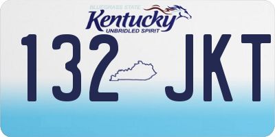 KY license plate 132JKT