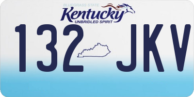 KY license plate 132JKV