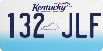 KY license plate 132JLF