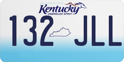 KY license plate 132JLL