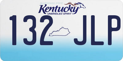 KY license plate 132JLP