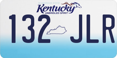 KY license plate 132JLR