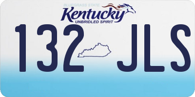 KY license plate 132JLS