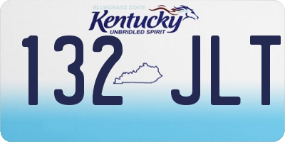 KY license plate 132JLT