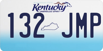 KY license plate 132JMP