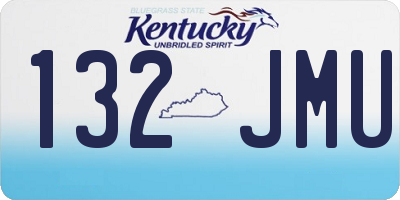 KY license plate 132JMU