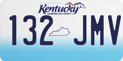 KY license plate 132JMV