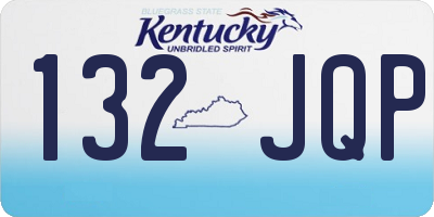 KY license plate 132JQP