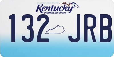 KY license plate 132JRB