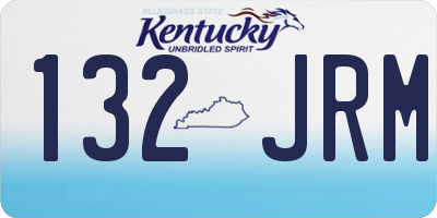 KY license plate 132JRM