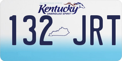 KY license plate 132JRT