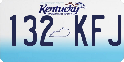KY license plate 132KFJ