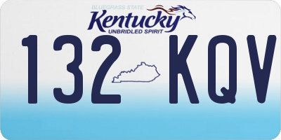 KY license plate 132KQV