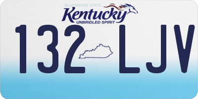 KY license plate 132LJV