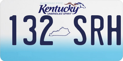 KY license plate 132SRH