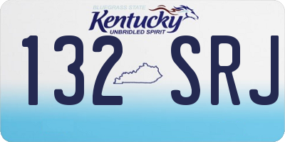 KY license plate 132SRJ