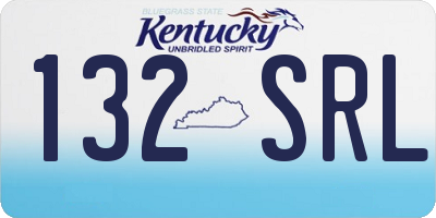KY license plate 132SRL