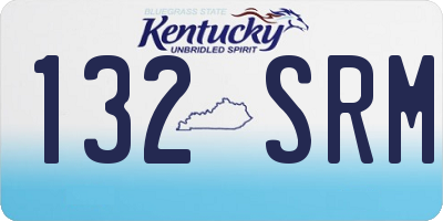 KY license plate 132SRM