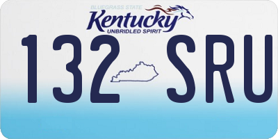 KY license plate 132SRU