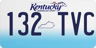 KY license plate 132TVC