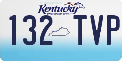 KY license plate 132TVP