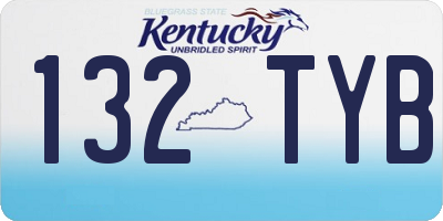 KY license plate 132TYB