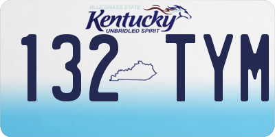 KY license plate 132TYM