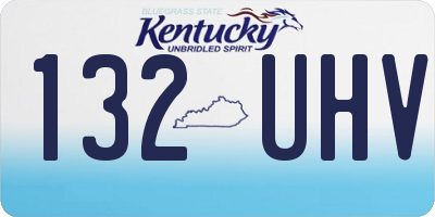 KY license plate 132UHV