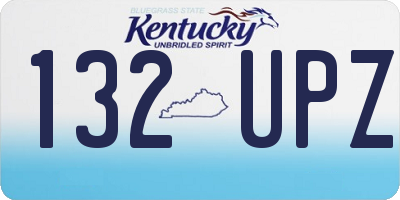 KY license plate 132UPZ