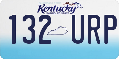 KY license plate 132URP