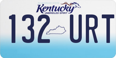 KY license plate 132URT