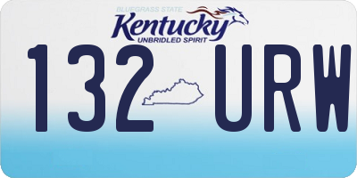 KY license plate 132URW