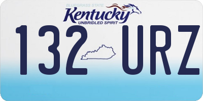 KY license plate 132URZ