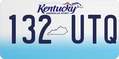 KY license plate 132UTQ